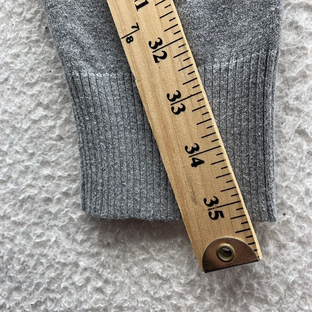 The North Face Knit Jacket Mens Medium‎ Wool Blend Gray 1/4 Zip Hiking Outdoors